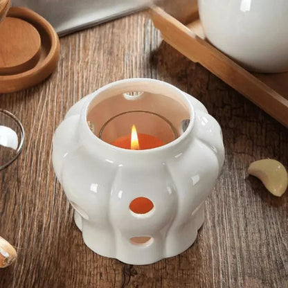 Monzzi Ceramic Storage Pot with Wooden Lid