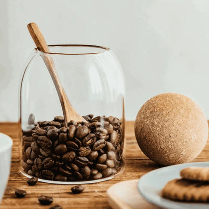 Borosilicate Glass Jars with Cork Lids in Various Sizes