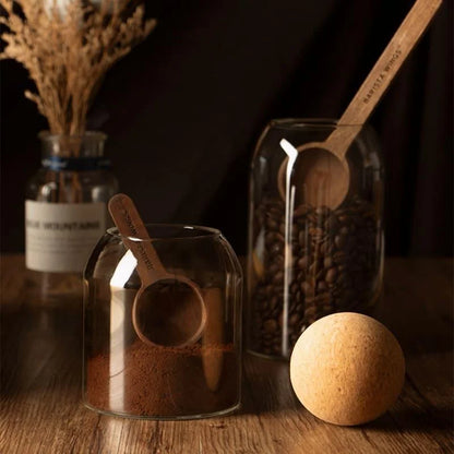 Borosilicate Glass Jars with Cork Lids in Various Sizes
