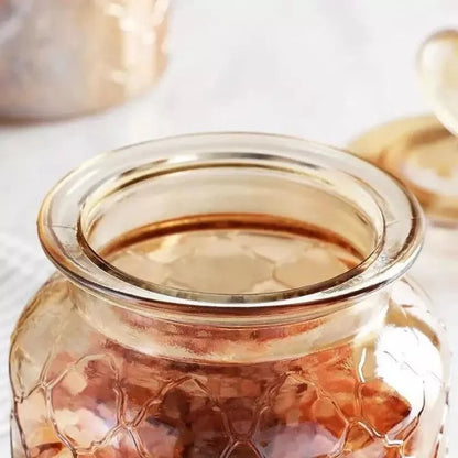 Textured Hermetic Glass Jars for Monzzi Food Storage