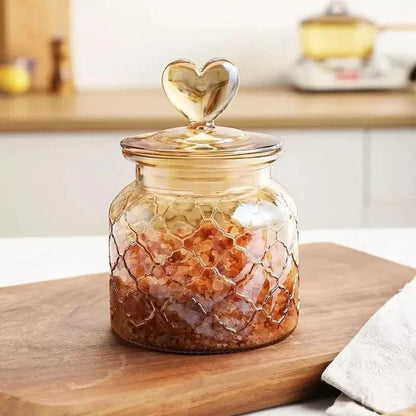 Textured Hermetic Glass Jars for Monzzi Food Storage