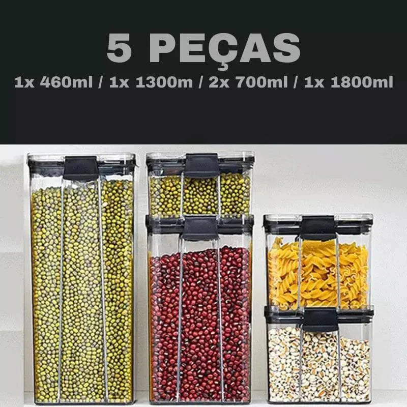 Sealed Transparent Airtight Containers for Monzzi Food Storage