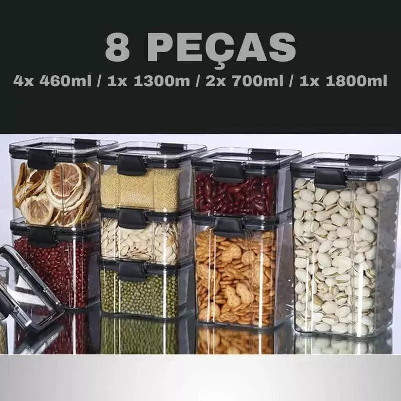 Sealed Transparent Airtight Containers for Monzzi Food Storage