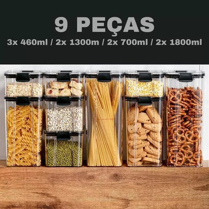 Sealed Transparent Airtight Containers for Monzzi Food Storage