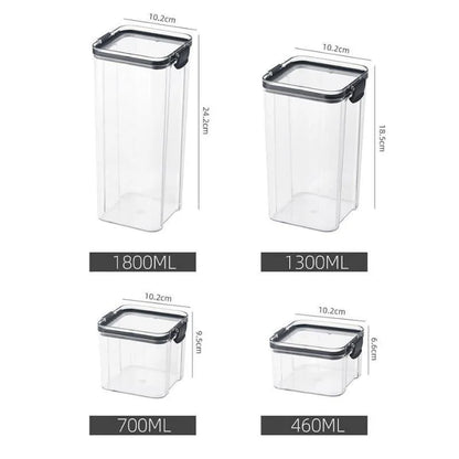 Sealed Transparent Airtight Containers for Monzzi Food Storage