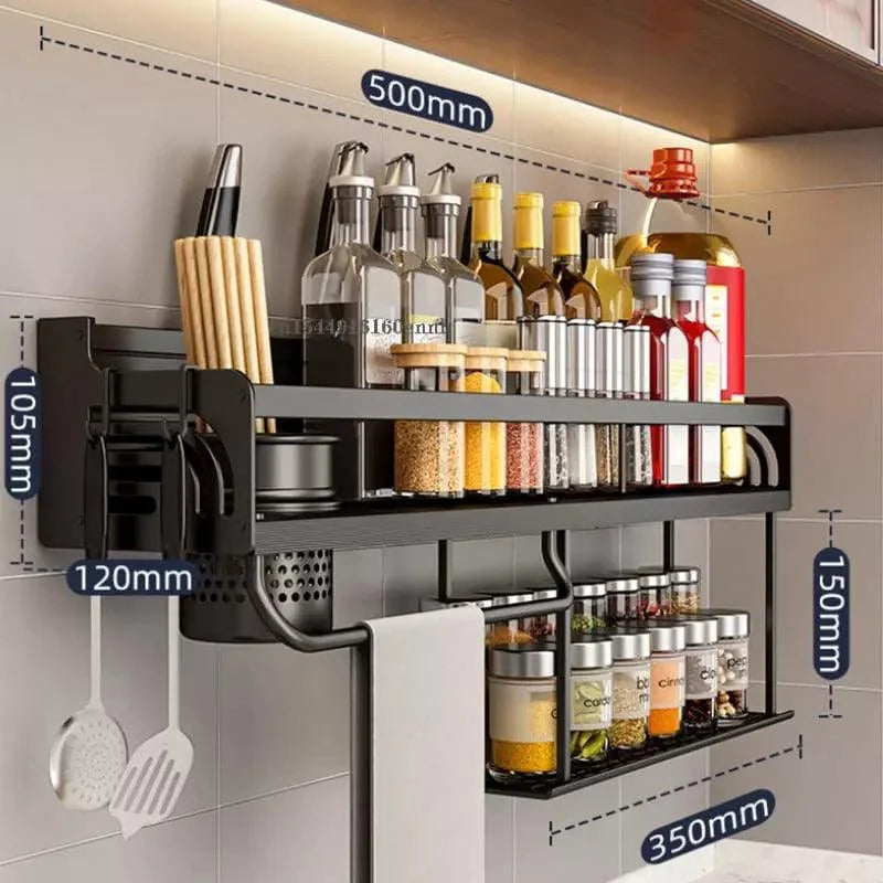 Monzzi Stainless Steel Multifunctional Kitchen Shelf