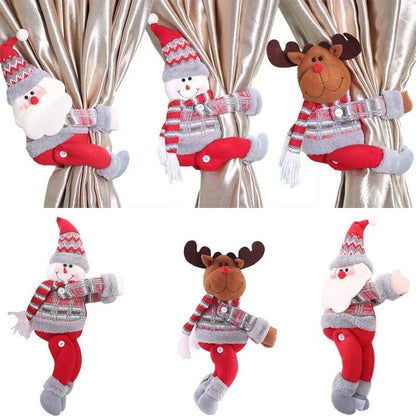 Festive Red Christmas Curtain Tieback by Monzzi