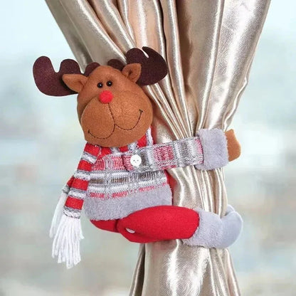 Festive Red Christmas Curtain Tieback by Monzzi