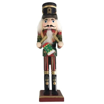 30cm Wooden Nutcracker Soldier for Christmas Decor by Monzzi