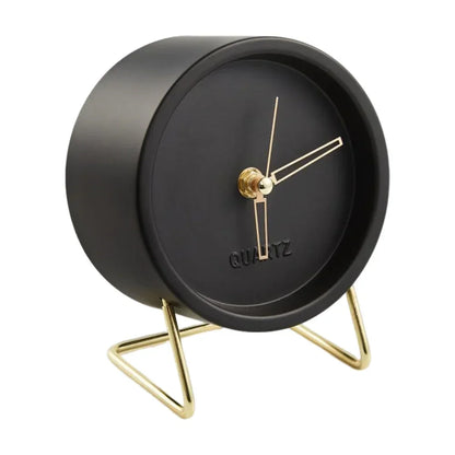 Monzzi Metallic Nordic Desk Clock for Office and Bedroom