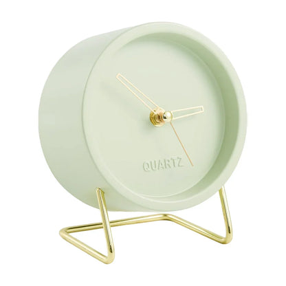 Monzzi Metallic Nordic Desk Clock for Office and Bedroom