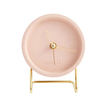 Monzzi Metallic Nordic Desk Clock for Office and Bedroom