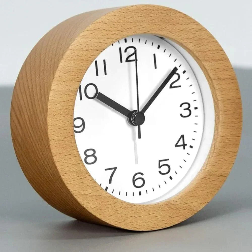 Monzzi Table Silent Wooden Alarm Clock