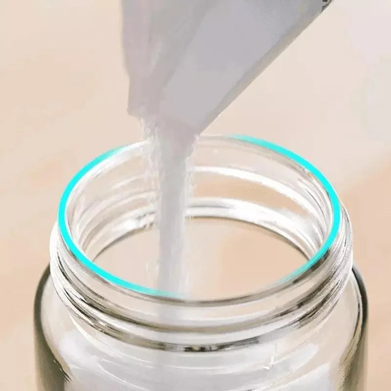 Monzzi Salt and Spice Glass Shaker with Built-In Measuring Spoon