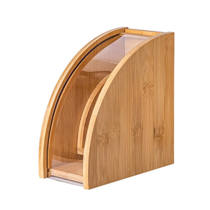 Bamboo Coffee Filter Holder for Organized Kitchen - Monzzi