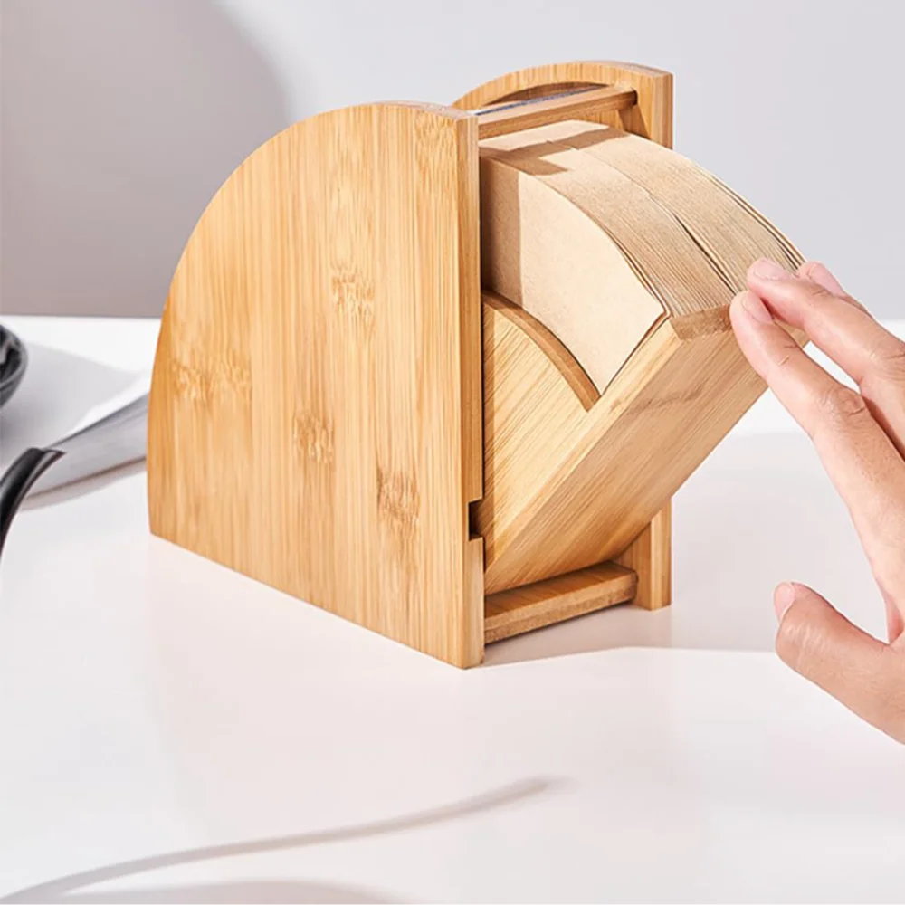 Bamboo Coffee Filter Holder for Organized Kitchen - Monzzi