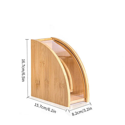 Bamboo Coffee Filter Holder for Organized Kitchen - Monzzi