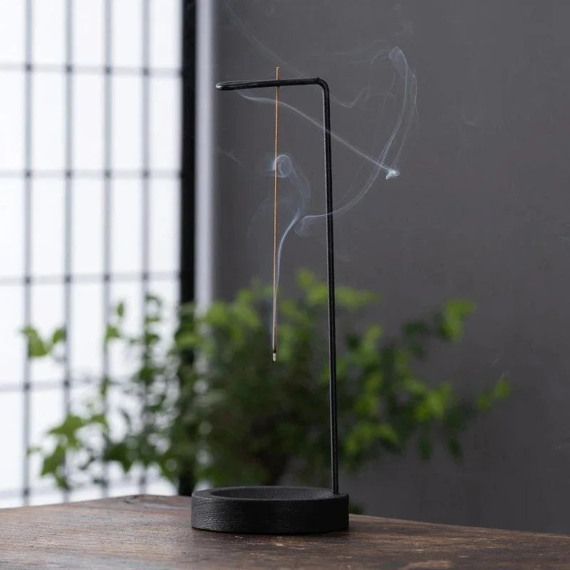 Monzzi Aromatherapy Reverse Incense Holder in Wood and Metal