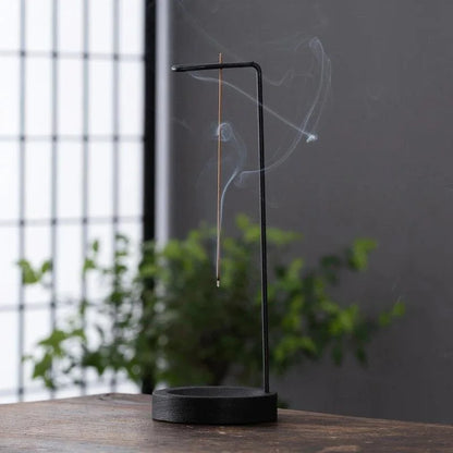Monzzi Aromatherapy Reverse Incense Holder in Wood and Metal