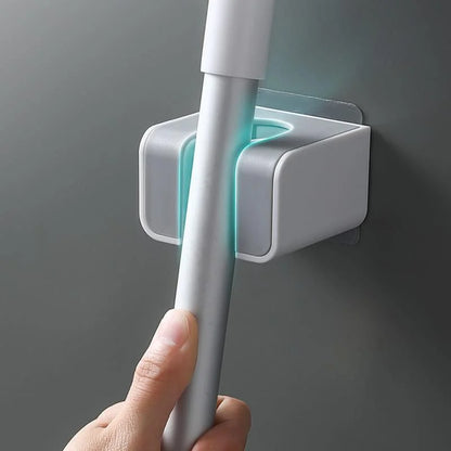 Monzzi Adjustable Wall-Mounted Broom and Mop Holder