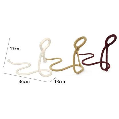 Rope-Shaped Wine Holder for Kitchen and Bar by Monzzi