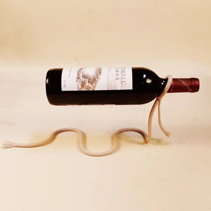 Rope-Shaped Wine Holder for Kitchen and Bar by Monzzi
