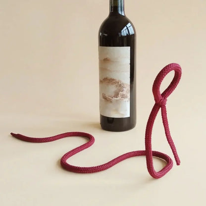 Rope-Shaped Wine Holder for Kitchen and Bar by Monzzi