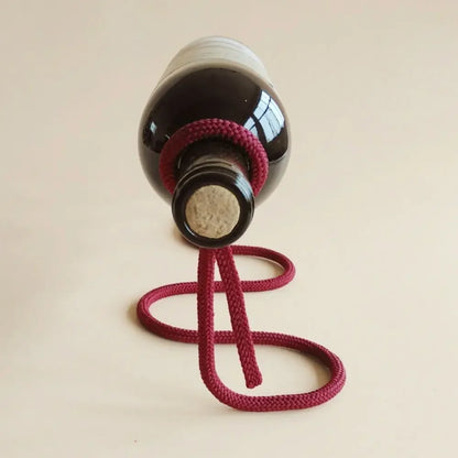 Rope-Shaped Wine Holder for Kitchen and Bar by Monzzi
