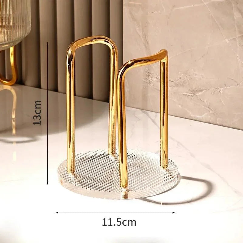 Stainless Steel and Acrylic Disposable Cup Organizer Stand