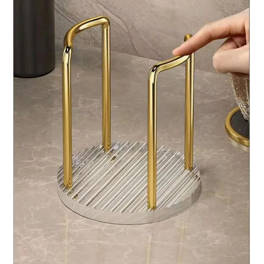Stainless Steel and Acrylic Disposable Cup Organizer Stand