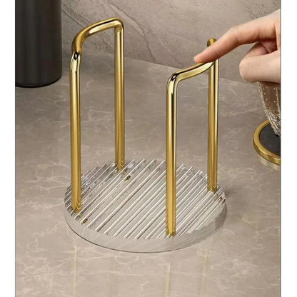 Stainless Steel and Acrylic Disposable Cup Organizer Stand