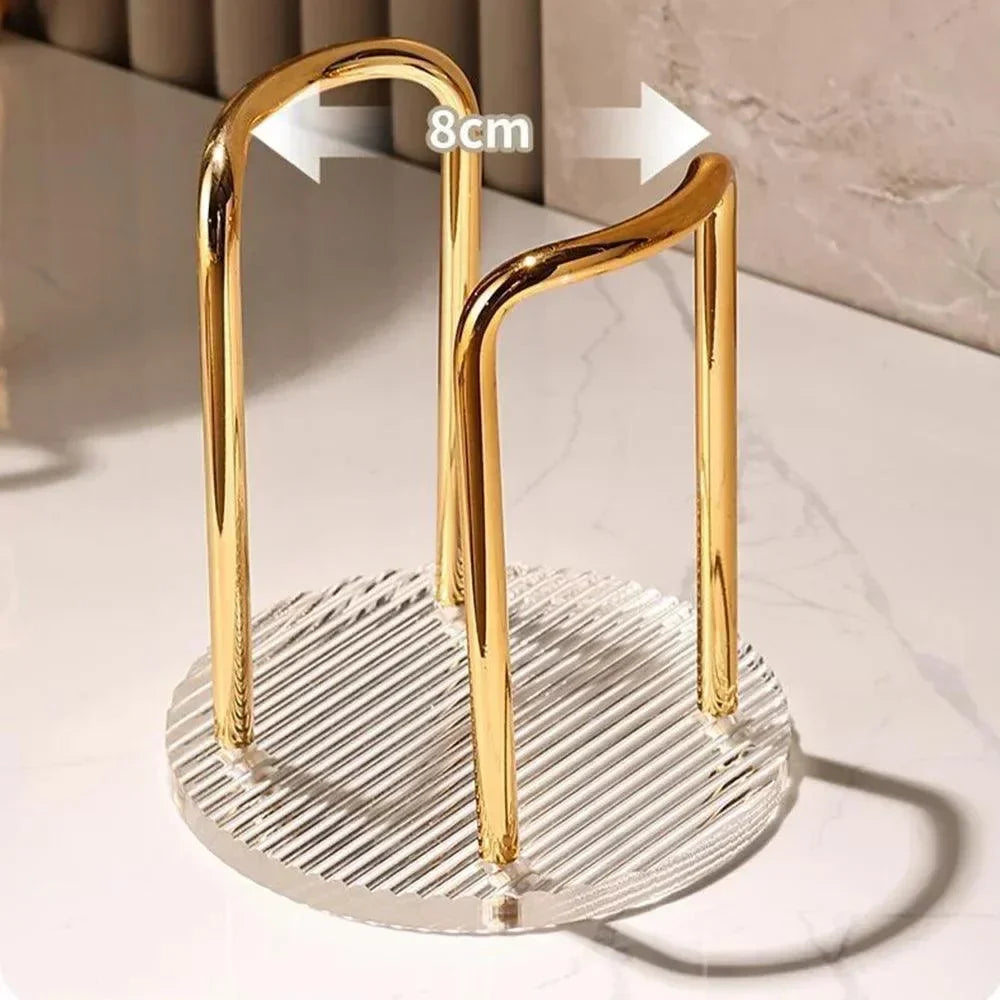 Stainless Steel and Acrylic Disposable Cup Organizer Stand