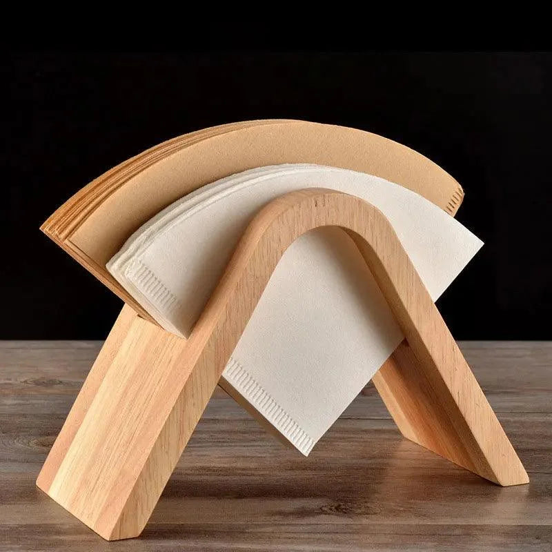 Monzzi Vertical Bamboo Coffee Filter Organizer