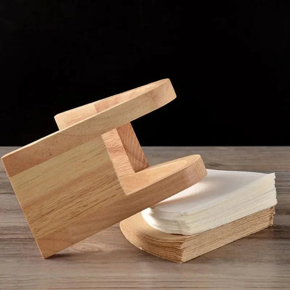 Monzzi Vertical Bamboo Coffee Filter Organizer