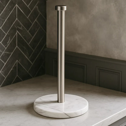 Monzzi Golden Marble Paper Towel and Plastic Wrap Dispenser