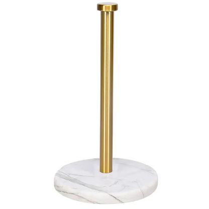 Monzzi Golden Marble Paper Towel and Plastic Wrap Dispenser