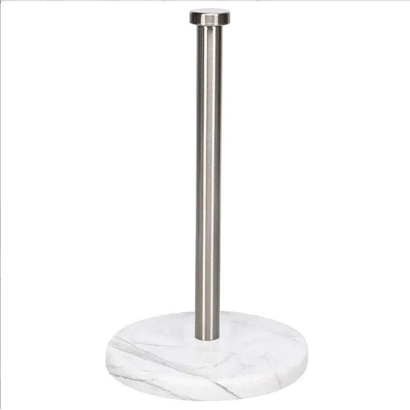 Monzzi Golden Marble Paper Towel and Plastic Wrap Dispenser