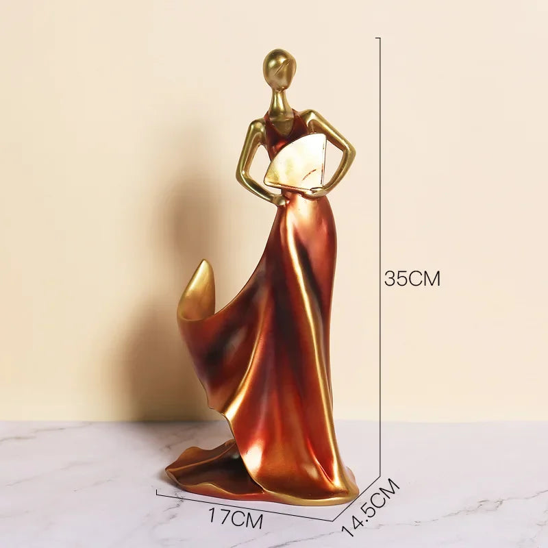 Modern Resin Female Wine Support Sculpture - Monzzi