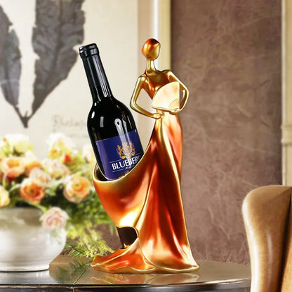 Modern Resin Female Sculpture for Wine Support - Monzzi