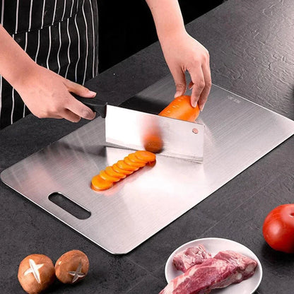 Antimicrobial Stainless Steel Kitchen Cutting Board
