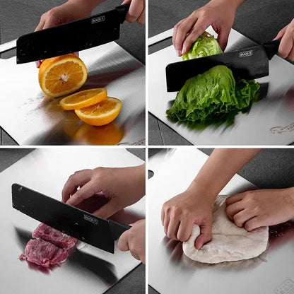 Monzzi Stainless Steel Kitchen Cutting Board - Anti-Odor Design