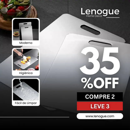 Monzzi Stainless Steel Kitchen Cutting Board - Anti-Odor Design