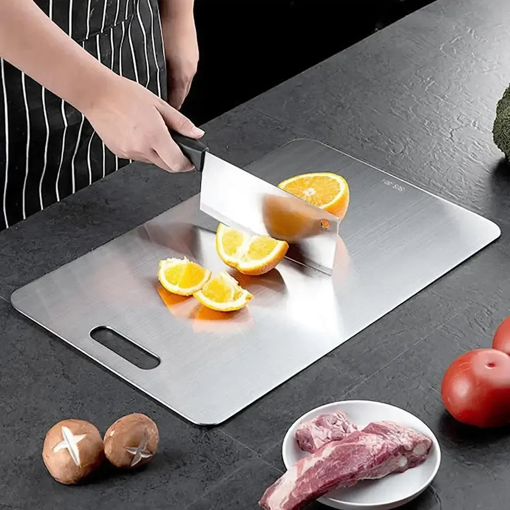 Monzzi Stainless Steel Kitchen Cutting Board - Anti-Odor Design