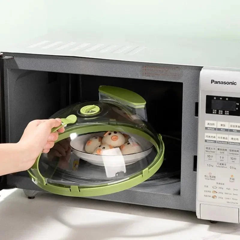 Monzzi Tampa Microwave Lid with Anti-Splash Design and Water Dispenser