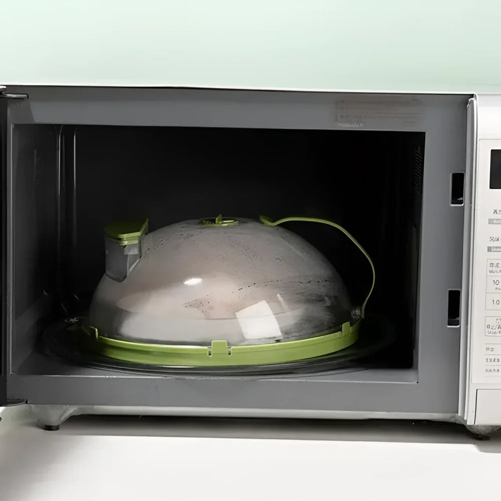 Monzzi Tampa Microwave Lid with Anti-Splash Design and Water Dispenser