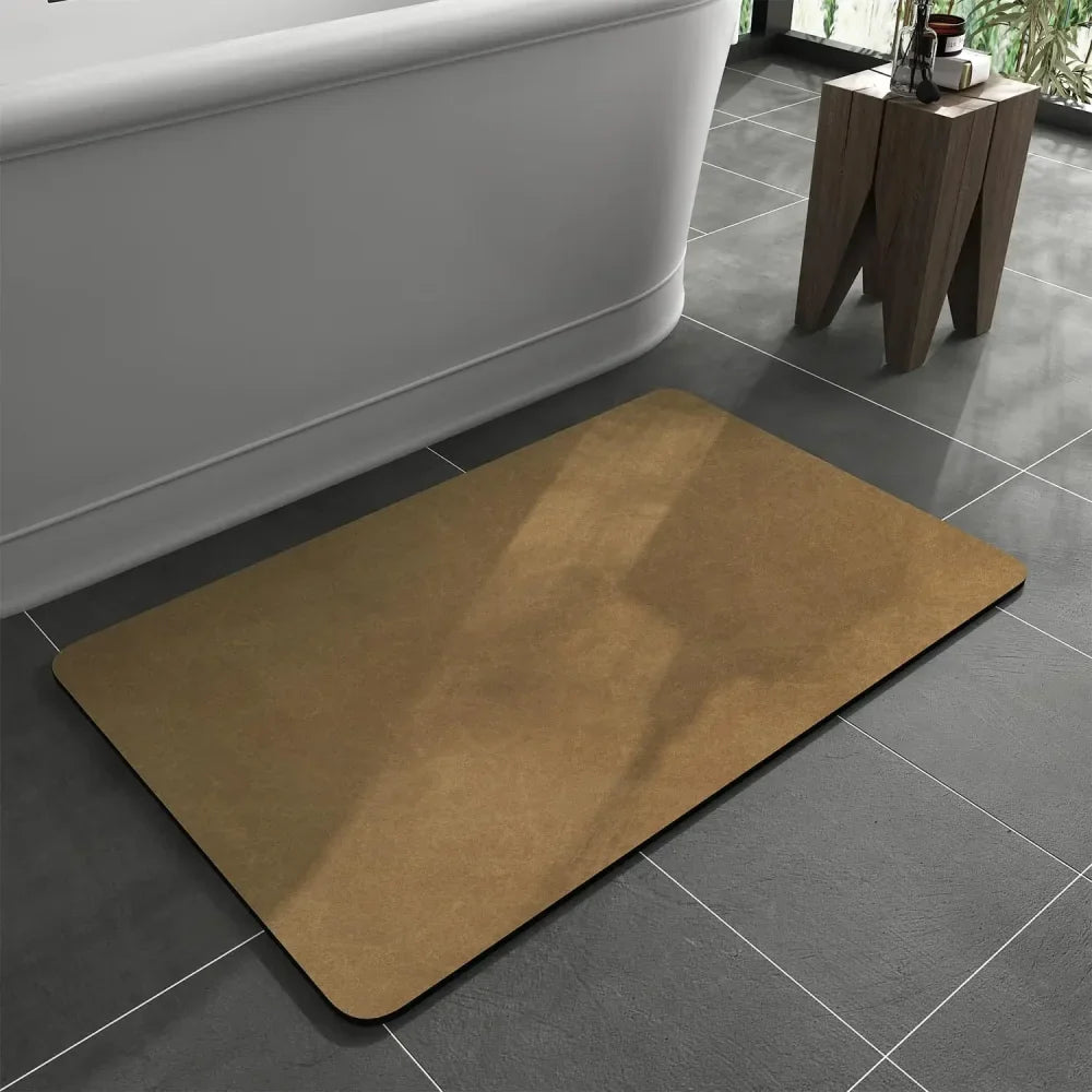 Non-Slip Diatomite Bath Mat - Highly Absorbent for Laminate Floors