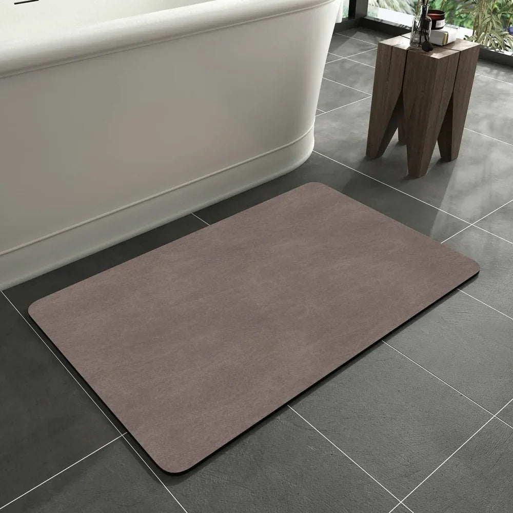 Non-Slip Diatomite Bath Mat - Highly Absorbent for Laminate Floors