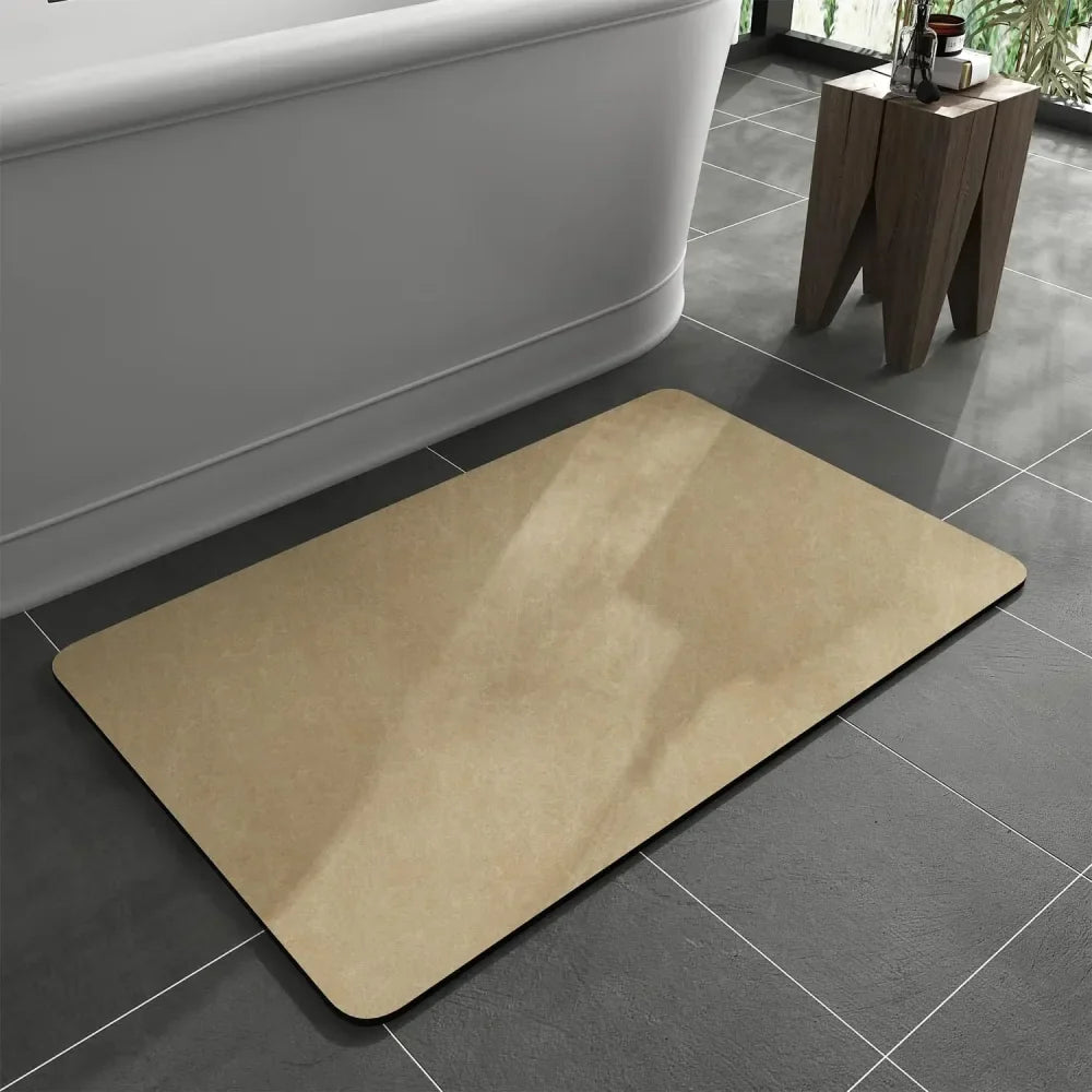 Non-Slip Diatomite Bath Mat - Highly Absorbent for Laminate Floors