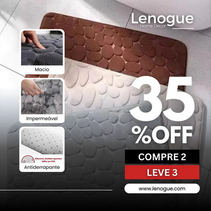 Monzzi Non-Slip Absorbent Cotton Bath Mat