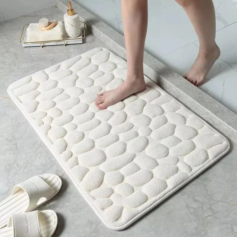 Monzzi Non-Slip Absorbent Cotton Bath Mat
